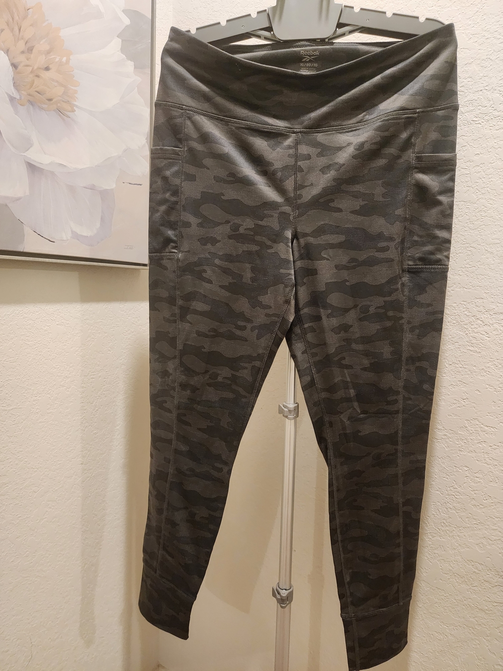 Reebok Black/Green  Camo Leggings